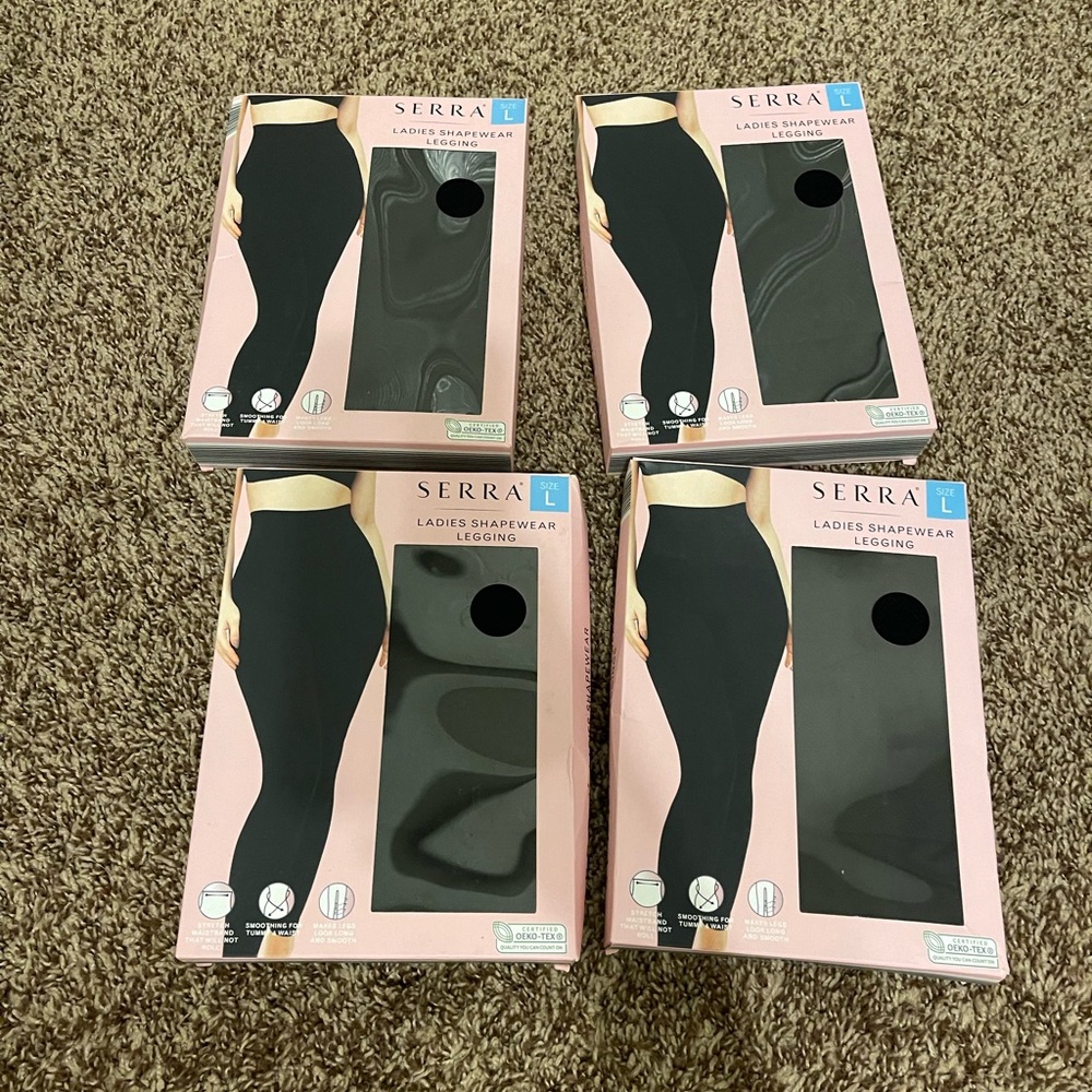 Serra Black Ladies Shapewear Leggings